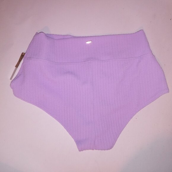 Victoria Secret PINK Swim Bikini Bottom XL Light Purple Cheeky Shortie Smocked R - Picture 5 of 5